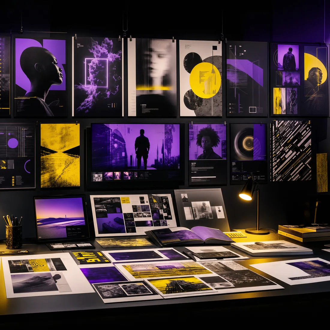 Poster, editorial and campaign design presentation